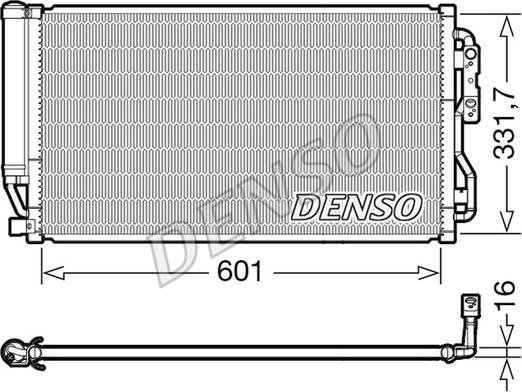 Denso DCN05035 - Condenser, air conditioning autospares.lv