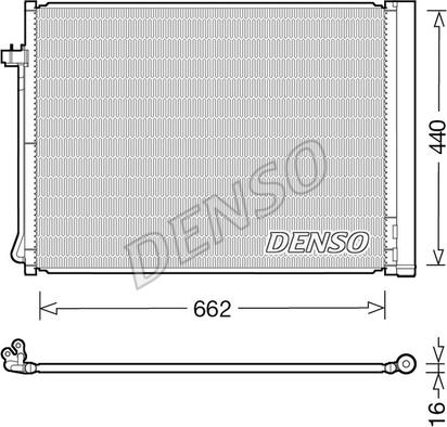 Denso DCN05030 - Condenser, air conditioning autospares.lv