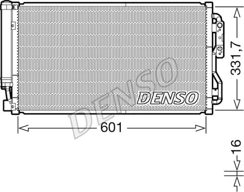 Denso DCN05105 - Condenser, air conditioning autospares.lv