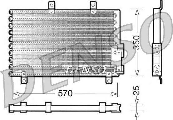 Denso DCN01001 - Condenser, air conditioning autospares.lv
