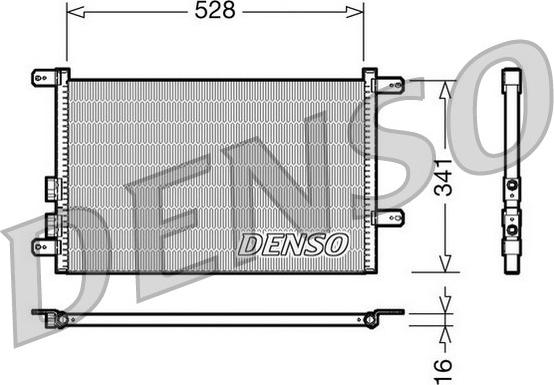 Denso DCN01003 - Condenser, air conditioning autospares.lv