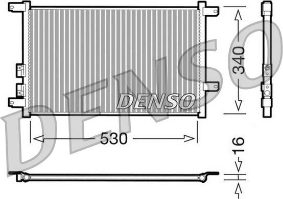 Denso DCN01011 - Condenser, air conditioning autospares.lv