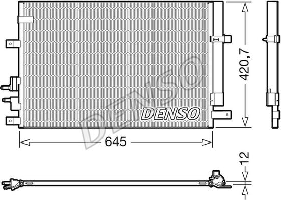 Denso DCN01024 - Condenser, air conditioning autospares.lv