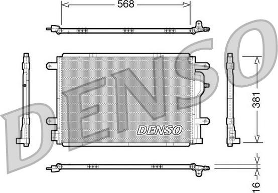 Denso DCN02004 - Condenser, air conditioning autospares.lv