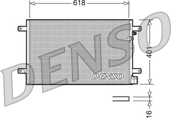 Denso DCN02006 - Condenser, air conditioning autospares.lv