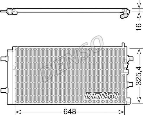 Denso DCN02002 - Condenser, air conditioning autospares.lv