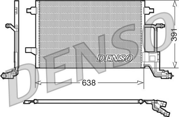 Denso DCN02014 - Condenser, air conditioning autospares.lv