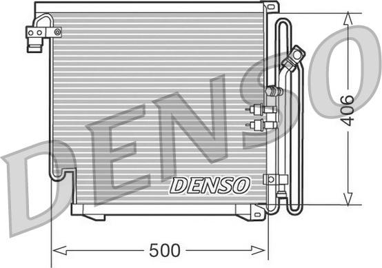 Denso DCN02010 - Condenser, air conditioning autospares.lv