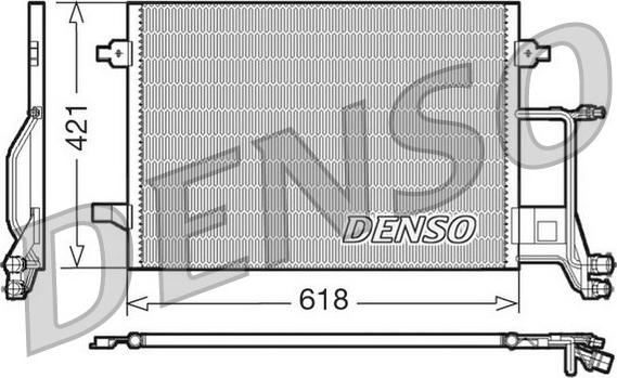 Denso DCN02013 - Condenser, air conditioning autospares.lv