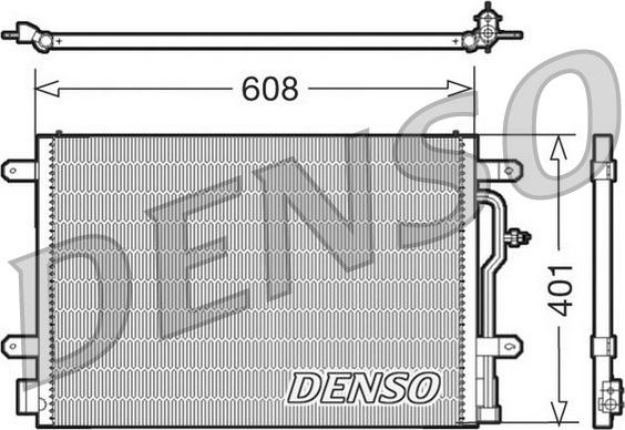 Denso DCN02012 - Condenser, air conditioning autospares.lv