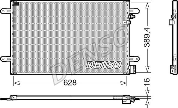 Denso DCN02037 - Condenser, air conditioning autospares.lv