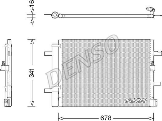 Denso DCN02026 - Condenser, air conditioning autospares.lv