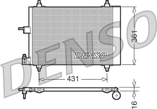 Denso DCN07009 - Condenser, air conditioning autospares.lv