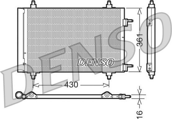 Denso DCN07019 - Condenser, air conditioning autospares.lv