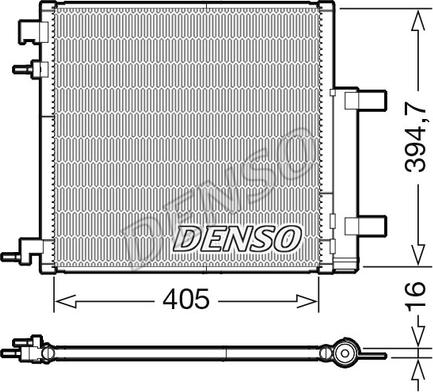 Denso DCN15006 - Condenser, air conditioning autospares.lv