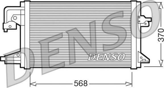 Denso DCN10001 - Condenser, air conditioning autospares.lv