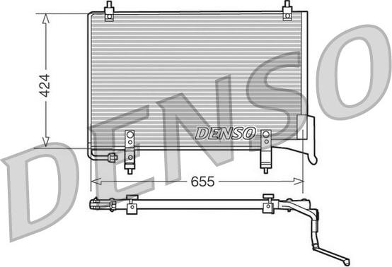 Denso DCN11004 - Condenser, air conditioning autospares.lv