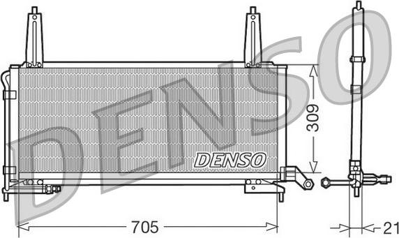 Denso DCN11006 - Condenser, air conditioning autospares.lv