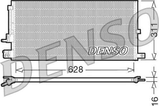 Denso DCN11007 - Condenser, air conditioning autospares.lv