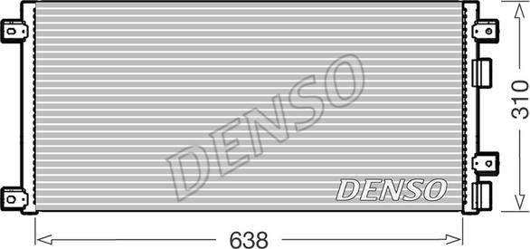 Denso DCN12006 - Condenser, air conditioning autospares.lv