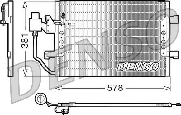 Denso DCN17001 - Condenser, air conditioning autospares.lv