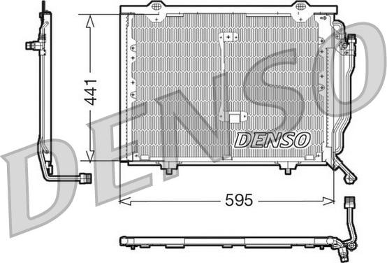 Denso DCN17012 - Condenser, air conditioning autospares.lv