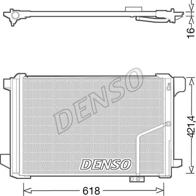 Denso DCN17035 - Condenser, air conditioning autospares.lv