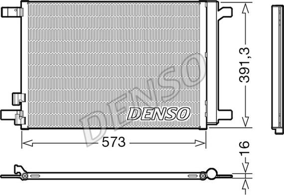 Denso DCN32066 - Condenser, air conditioning autospares.lv