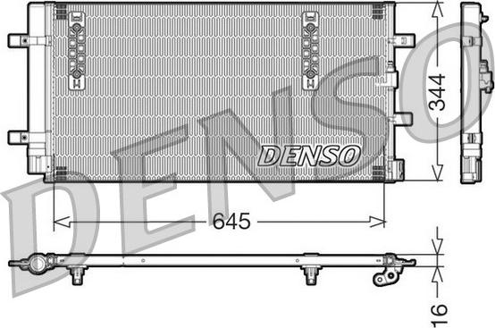 Denso DCN32060 - Condenser, air conditioning autospares.lv