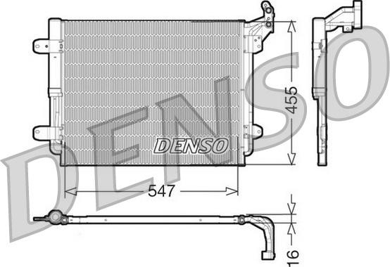 Denso DCN32062 - Condenser, air conditioning autospares.lv