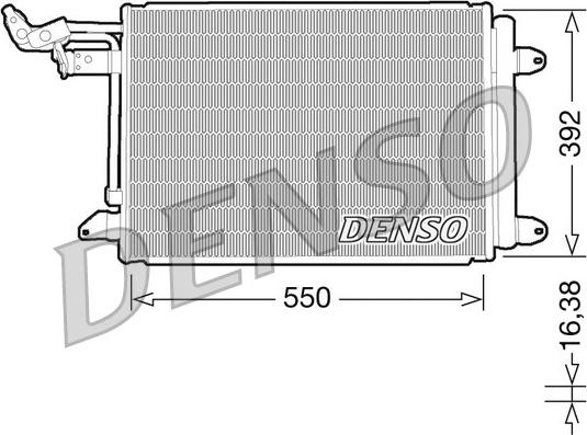 Denso DCN32002 - Condenser, air conditioning autospares.lv