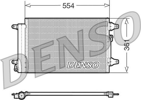 Denso DCN32015 - Condenser, air conditioning autospares.lv