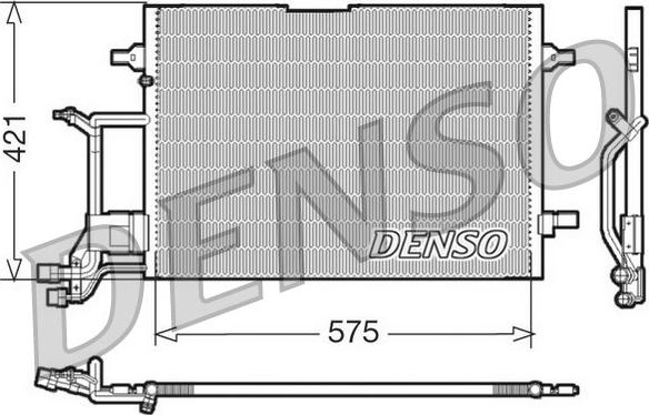 Denso DCN32016 - Condenser, air conditioning autospares.lv