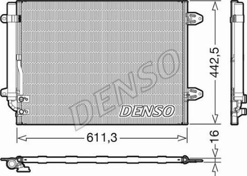 Denso DCN32013 - Condenser, air conditioning autospares.lv