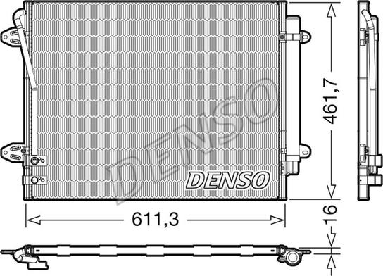 Denso DCN32012 - Condenser, air conditioning autospares.lv