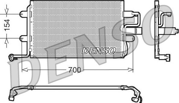 Denso DCN32017 - Condenser, air conditioning autospares.lv