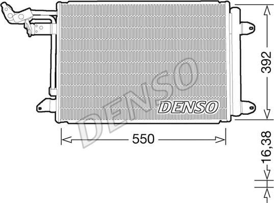 Denso DCN32032 - Condenser, air conditioning autospares.lv