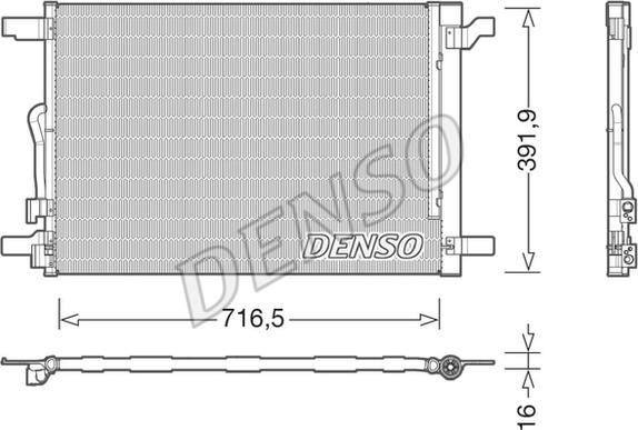 Denso DCN32024 - Condenser, air conditioning autospares.lv