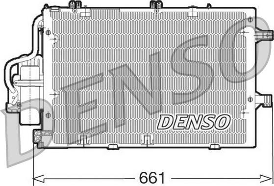 Denso DCN20015 - Condenser, air conditioning autospares.lv