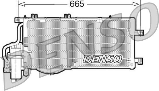 Denso DCN20016 - Condenser, air conditioning autospares.lv