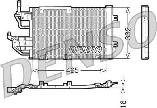 Denso DCN20013 - Condenser, air conditioning autospares.lv