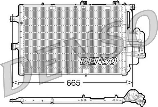 Denso DCN20017 - Condenser, air conditioning autospares.lv