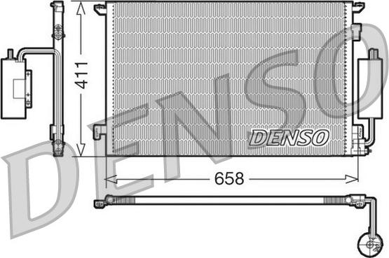 Denso DCN20034 - Condenser, air conditioning autospares.lv