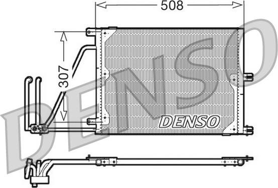 Denso DCN20030 - Condenser, air conditioning autospares.lv