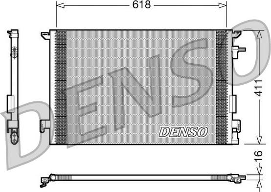 Denso DCN20031 - Condenser, air conditioning autospares.lv