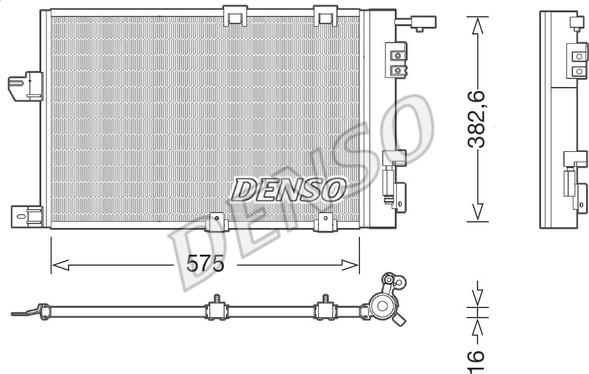 Denso DCN20038 - Condenser, air conditioning autospares.lv