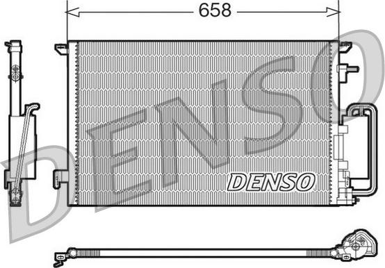 Denso DCN20032 - Condenser, air conditioning autospares.lv