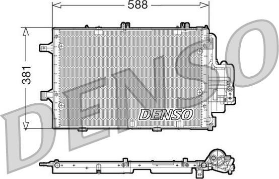 Denso DCN20020 - Condenser, air conditioning autospares.lv