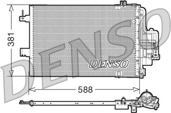 Denso DCN20021 - Condenser, air conditioning autospares.lv
