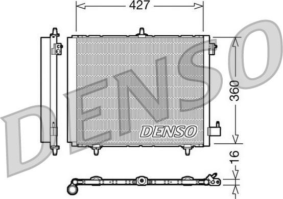 Denso DCN21009 - Condenser, air conditioning autospares.lv